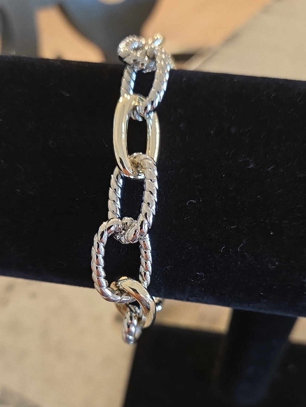 Silver and Gold Link Chain Bracelet - NWOT